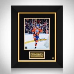 RARE-T Edmonton Oilers - Connor McDavid Photo Limited Signature Edition Studio Licensed Custom Frame Sports Memorabilia