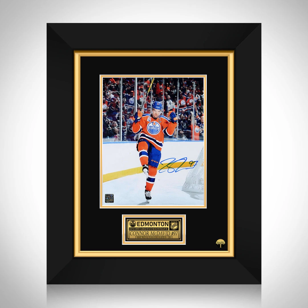 RARE-T Edmonton Oilers - Connor McDavid Photo Limited Signature Edition Studio Licensed Custom Frame Sports Memorabilia 1 RARE-T Edmonton Oilers - Connor McDavid Photo Limited Signature Edition Studio Licensed Custom Frame Sports Memorabilia