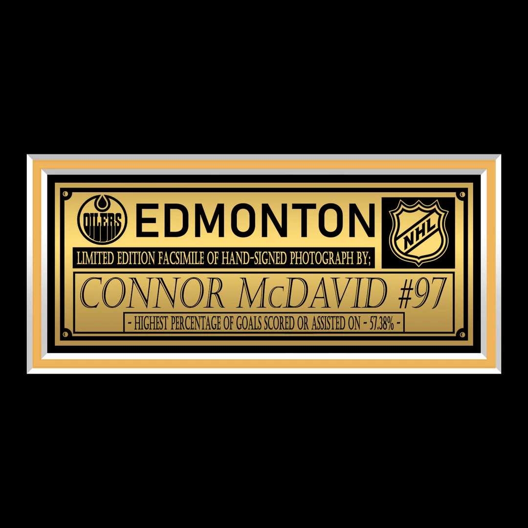 RARE-T Edmonton Oilers - Connor McDavid Photo Limited Signature Edition Studio Licensed Custom Frame Sports Memorabilia 5 RARE-T Edmonton Oilers - Connor McDavid Photo Limited Signature Edition Studio Licensed Custom Frame Sports Memorabilia