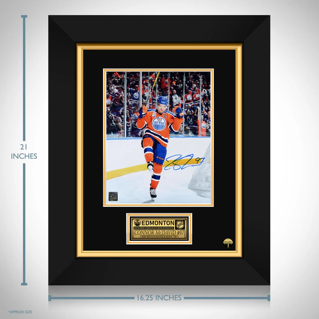 RARE-T Edmonton Oilers - Connor McDavid Photo Limited Signature Edition Studio Licensed Custom Frame Sports Memorabilia 3 RARE-T Edmonton Oilers - Connor McDavid Photo Limited Signature Edition Studio Licensed Custom Frame Sports Memorabilia