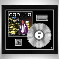 RARE-T Limited Edition Frames Coolio - Gangsta's Paradise Platinum LP Limited Signature Edition Studio Licensed Custom Frame