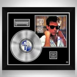 RARE-T Limited Edition Frames Corey Hart - First Offense Platinum LP Limited Signature Edition Studio Licensed Custom Frame