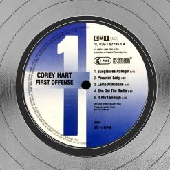 RARE-T Limited Edition Frames Corey Hart - First Offense Platinum LP Limited Signature Edition Studio Licensed Custom Frame 14 RARE-T Limited Edition Frames Corey Hart - First Offense Platinum LP Limited Signature Edition Studio Licensed Custom Frame