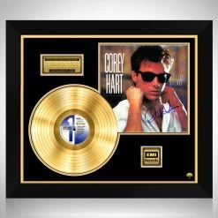 RARE-T Corey Hart - First Offense Gold LP Limited Signature Edition Studio Licensed Custom Frame Limited Edition Frames