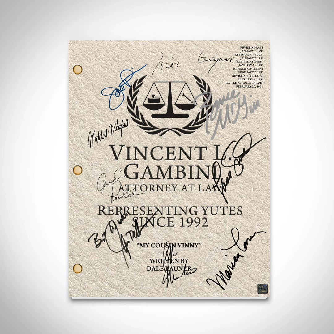 RARE-T Limited Edition Frames My Cousin Vinny Script Limited Signature Edition Studio Licensed Custom Frame 2 RARE-T Limited Edition Frames My Cousin Vinny Script Limited Signature Edition Studio Licensed Custom Frame