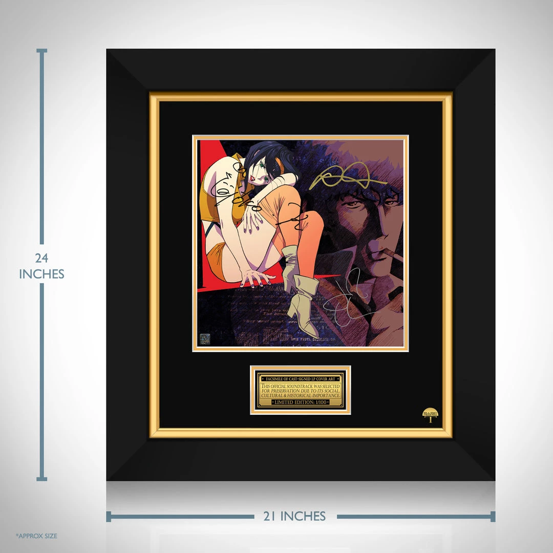 RARE-T The Seatbelts – Cowboy Bebop - Original Series Soundtrack LP Cover Limited Signature Edition Studio Licensed Custom Frame 3 RARE-T The Seatbelts – Cowboy Bebop - Original Series Soundtrack LP Cover Limited Signature Edition Studio Licensed Custom Frame