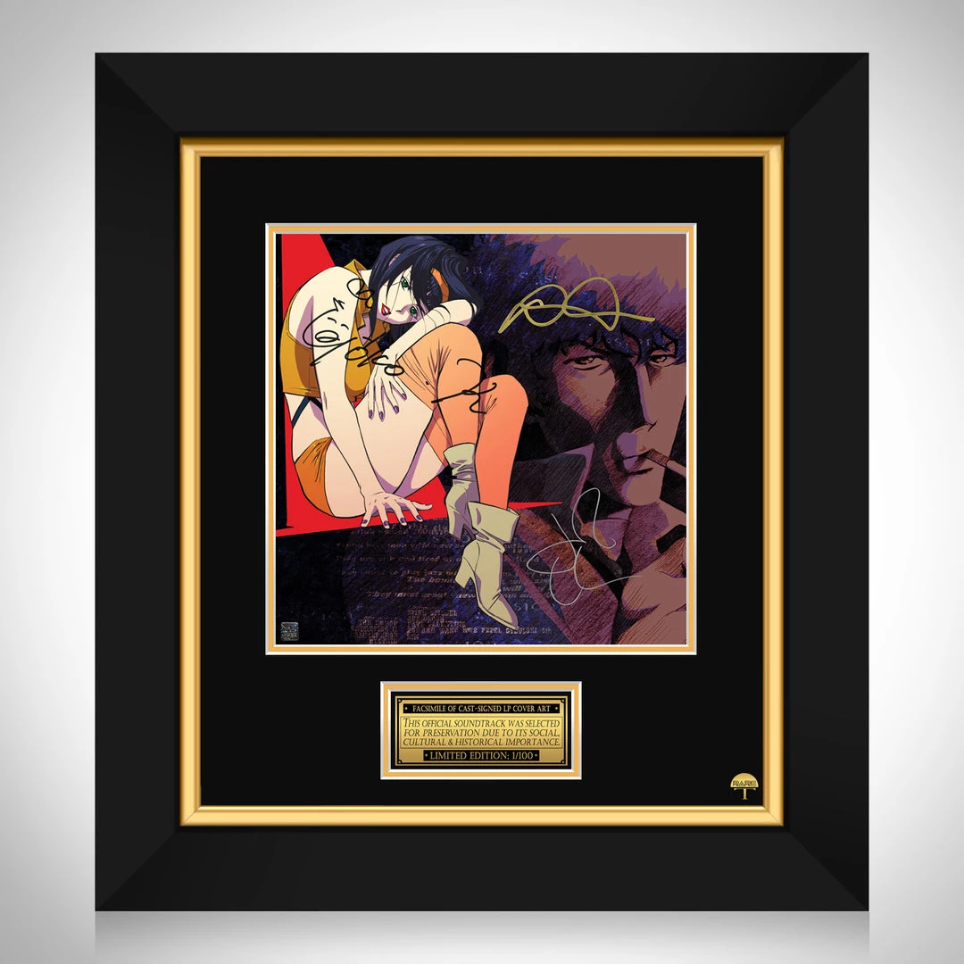 RARE-T The Seatbelts – Cowboy Bebop - Original Series Soundtrack LP Cover Limited Signature Edition Studio Licensed Custom Frame 1 RARE-T The Seatbelts – Cowboy Bebop - Original Series Soundtrack LP Cover Limited Signature Edition Studio Licensed Custom Frame
