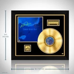 RARE-T Limited Edition Frames The Seatbelts - Cowboy Bebop Blue Gold LP Limited Signature Edition Studio Licensed Custom Frame