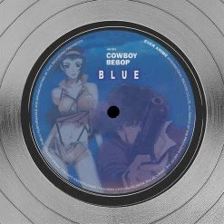 RARE-T The Seatbelts - Cowboy Bebop Blue Platinum LP Limited Signature Edition Studio Licensed Custom Frame