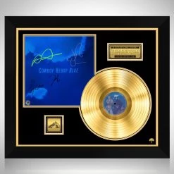 RARE-T Limited Edition Frames The Seatbelts - Cowboy Bebop Blue Gold LP Limited Signature Edition Studio Licensed Custom Frame