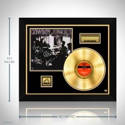 RARE-T Cowboy Junkies - The Trinity Session Gold LP Limited Signature Edition Studio Licensed Custom Frame