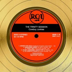 RARE-T Cowboy Junkies - The Trinity Session Gold LP Limited Signature Edition Studio Licensed Custom Frame