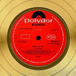 RARE-T Limited Edition Frames Cream - Wheels On Fire Gold LP Limited Signature Edition Studio Licensed Custom Frame