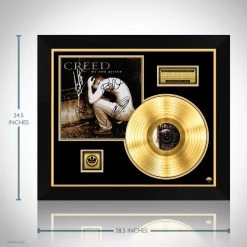 RARE-T Limited Edition Frames Creed - My Own Prison Gold LP Limited Signature Edition Studio Licensed Custom Frame 12 RARE-T Limited Edition Frames Creed - My Own Prison Gold LP Limited Signature Edition Studio Licensed Custom Frame