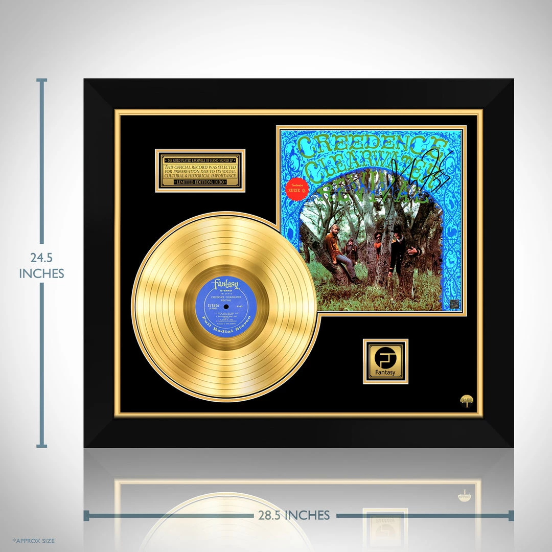 RARE-T Creedence Clearwater Revival - Self Titled Gold LP Limited Signature Edition Studio Licensed Custom Frame 3 RARE-T Creedence Clearwater Revival - Self Titled Gold LP Limited Signature Edition Studio Licensed Custom Frame