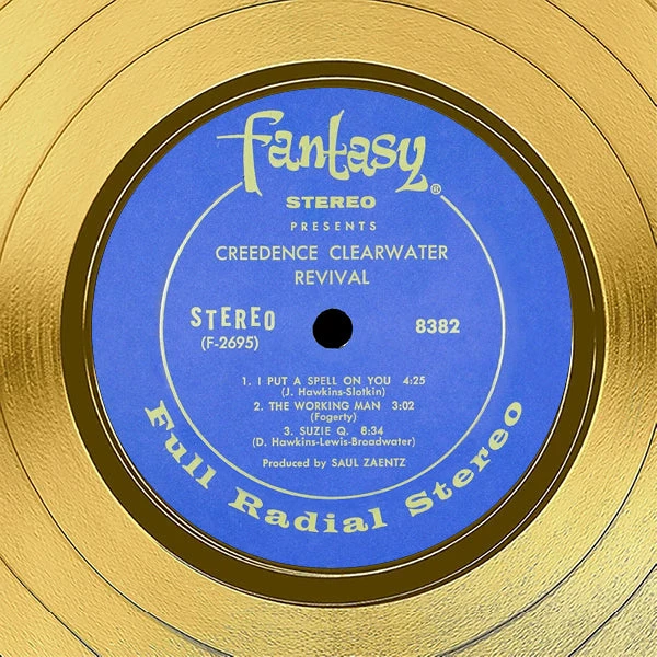 RARE-T Creedence Clearwater Revival - Self Titled Gold LP Limited Signature Edition Studio Licensed Custom Frame 5 RARE-T Creedence Clearwater Revival - Self Titled Gold LP Limited Signature Edition Studio Licensed Custom Frame