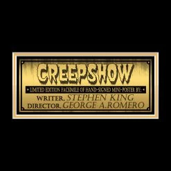RARE-T Creepshow Limited Signature Edition Studio Licensed Movie Mini Poster Custom Frame Limited Edition Frames