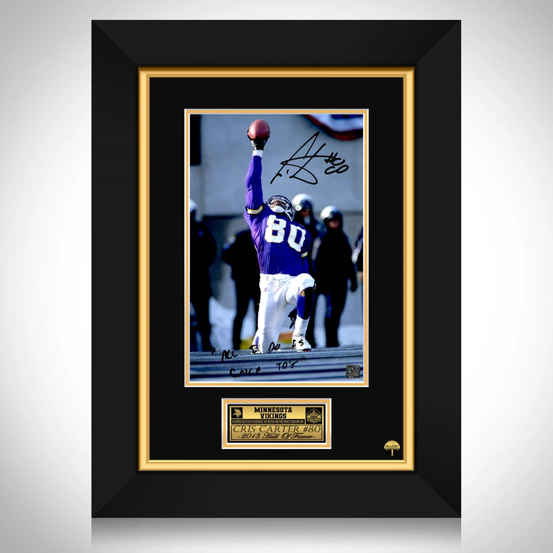 RARE-T Minnesota Vikings - Cris Carter Photo Limited Signature Edition Studio Licensed Custom Frame 1 RARE-T Minnesota Vikings - Cris Carter Photo Limited Signature Edition Studio Licensed Custom Frame