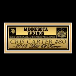 RARE-T Minnesota Vikings - Cris Carter Photo Limited Signature Edition Studio Licensed Custom Frame 13 RARE-T Minnesota Vikings - Cris Carter Photo Limited Signature Edition Studio Licensed Custom Frame
