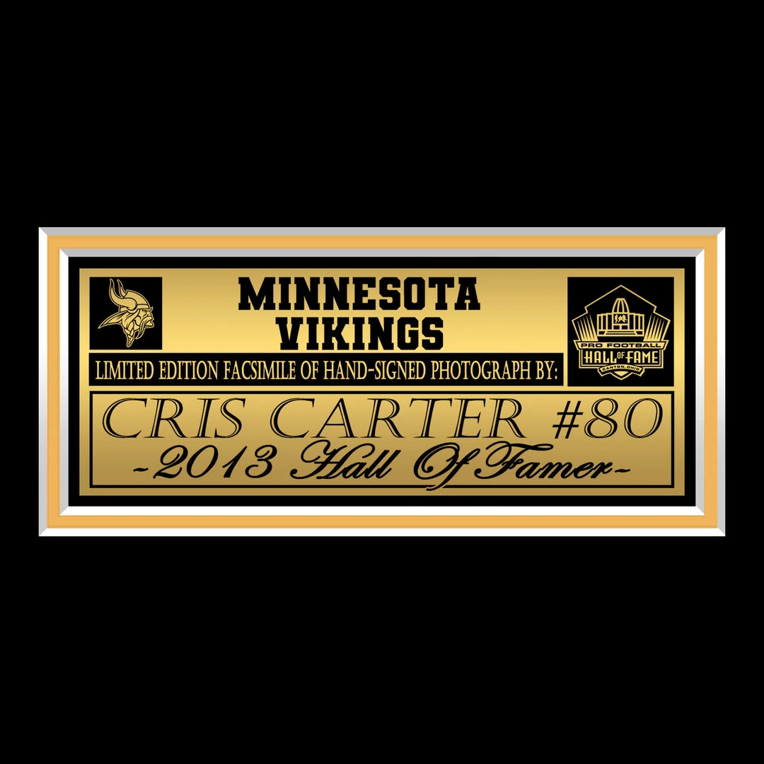 RARE-T Minnesota Vikings - Cris Carter Photo Limited Signature Edition Studio Licensed Custom Frame 6 RARE-T Minnesota Vikings - Cris Carter Photo Limited Signature Edition Studio Licensed Custom Frame