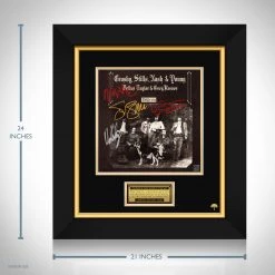 RARE-T Limited Edition Frames Crosby, Stills, Nash & Young - Déjà Vu LP Cover Limited Signature Edition Studio Licensed Custom Frame