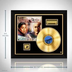 RARE-T Crouching Tiger Hidden Dragon - Original Motion Picture Soundtrack Gold LP Limited Signature Edition Studio Licensed Custom Frame