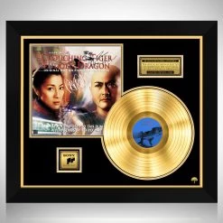 RARE-T Crouching Tiger Hidden Dragon - Original Motion Picture Soundtrack Gold LP Limited Signature Edition Studio Licensed Custom Frame