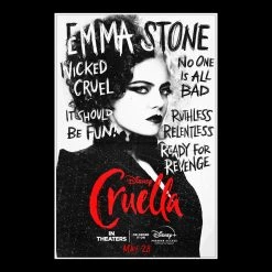 RARE-T Limited Edition Frames Cruella Transcript Limited Signature Edition Studio Licensed Custom Frame