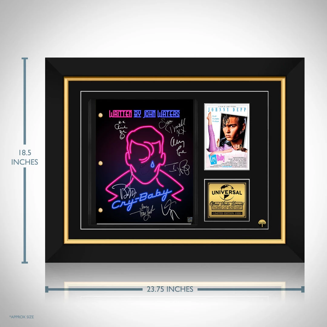 RARE-T Limited Edition Frames Cry-Baby Transcript Limited Signature Edition Studio Licensed Custom Frame 2 RARE-T Limited Edition Frames Cry-Baby Transcript Limited Signature Edition Studio Licensed Custom Frame