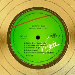 RARE-T Limited Edition Frames Culture Club - Kissing To Be Clever Gold LP Limited Signature Edition Studio Licensed Custom Frame