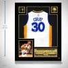 KOREA Stephen Curry- Hand-Signed Golden State Warriors White Jersey By Stephen Curry Custom Frame Sports Memorabilia