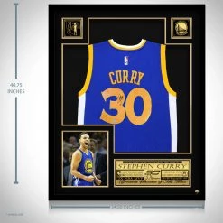 APW Stephen Curry- Golden State Warriors Hand-Signed Blue Jersey By Stephen Curry Custom Frame Signed Memorabilia 19 APW Stephen Curry- Golden State Warriors Hand-Signed Blue Jersey By Stephen Curry Custom Frame Signed Memorabilia