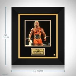 RARE-T WWF - Curt Hennig Mr.Perfect Limited Signature Edition Studio Licensed Photo Custom Frame Limited Edition Frames