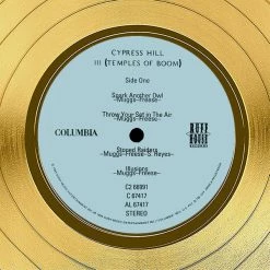 RARE-T Cypress Hill III - Temples Of Boom Gold LP Limited Signature Edition Studio Licensed Custom Frame 18 RARE-T Cypress Hill III - Temples Of Boom Gold LP Limited Signature Edition Studio Licensed Custom Frame