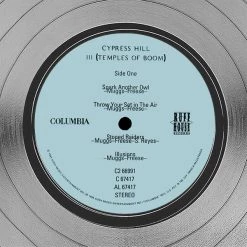 RARE-T Cypress Hill III - Temples Of Boom Platinum LP Limited Signature Edition Studio Licensed Custom Frame