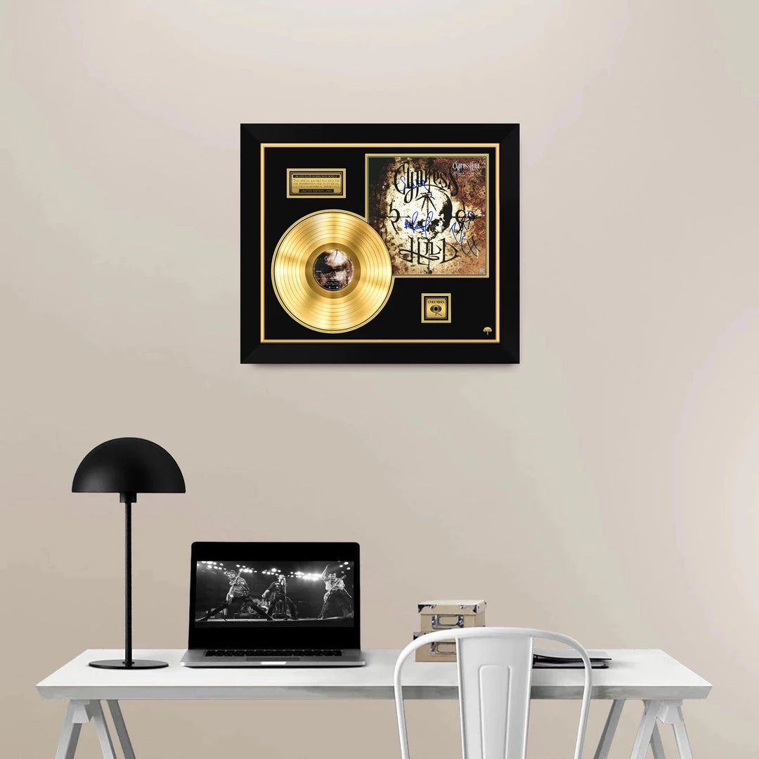 RARE-T Cypress Hill - Black Sunday Remixes Gold LP Limited Signature Edition Studio Licensed Custom Frame Limited Edition Frames 3 RARE-T Cypress Hill - Black Sunday Remixes Gold LP Limited Signature Edition Studio Licensed Custom Frame Limited Edition Frames
