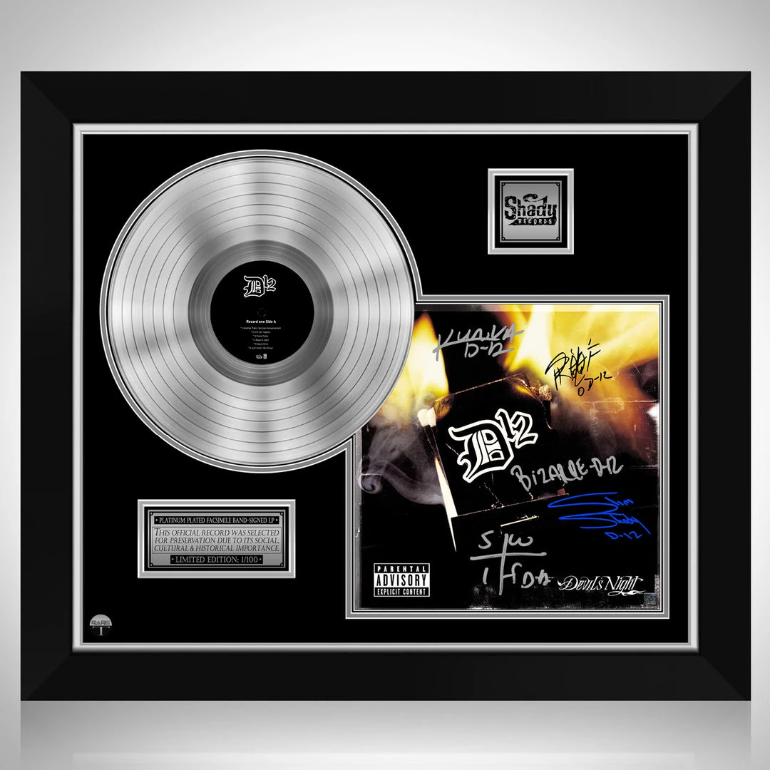 G.R.O. D12 - Devil's Night Platinum LP Limited Signature Edition Studio Licensed Custom Frame 1 G.R.O. D12 - Devil's Night Platinum LP Limited Signature Edition Studio Licensed Custom Frame