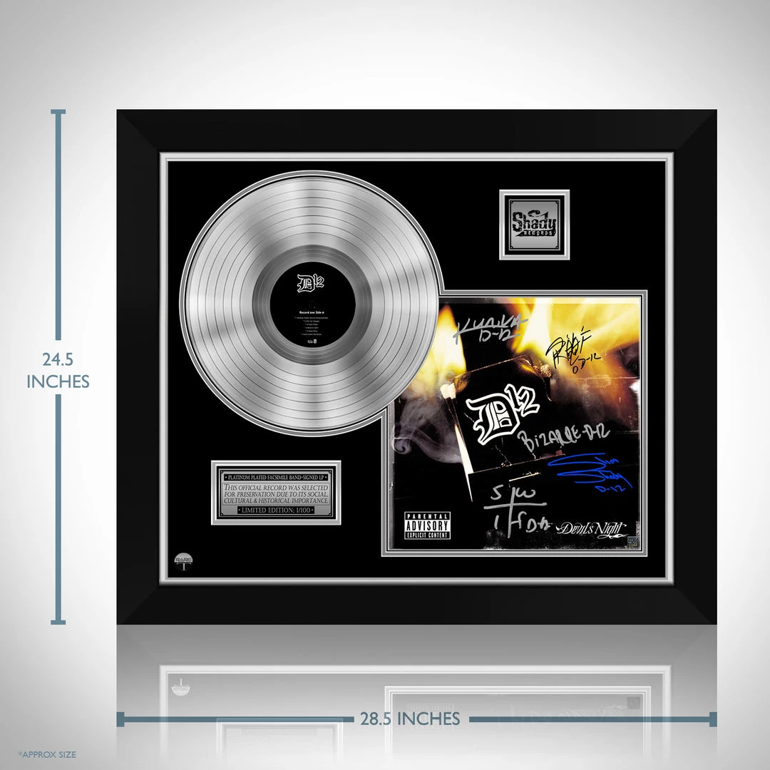 G.R.O. D12 - Devil's Night Platinum LP Limited Signature Edition Studio Licensed Custom Frame 3 G.R.O. D12 - Devil's Night Platinum LP Limited Signature Edition Studio Licensed Custom Frame