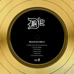 G.R.O. Limited Edition Frames D12 - Devil's Night Gold LP Limited Signature Edition Studio Licensed Custom Frame