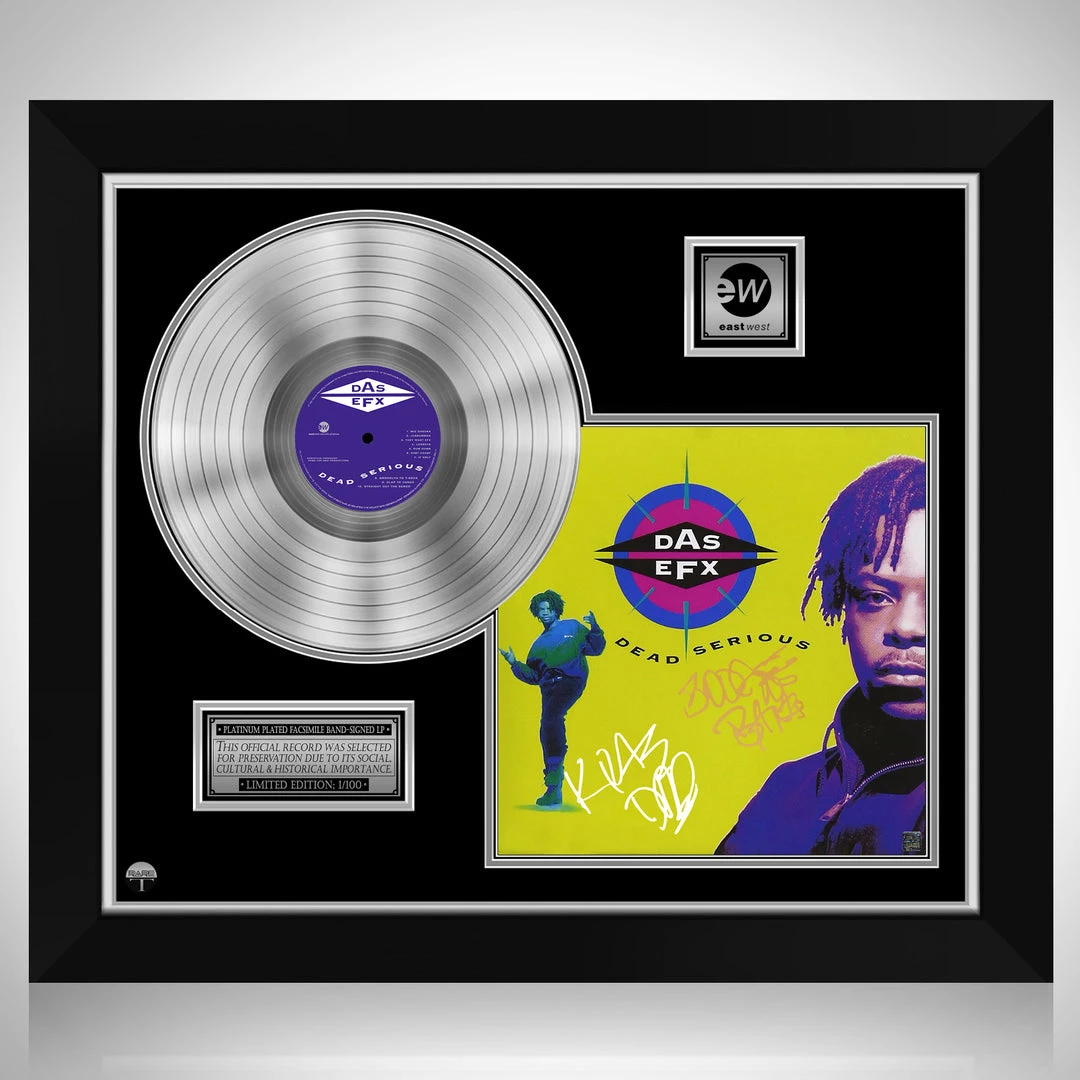 RARE-T DAS EFX - Dead Serious Platinum LP Limited Signature Edition Studio Licensed Custom Frame Limited Edition Frames 1 RARE-T DAS EFX - Dead Serious Platinum LP Limited Signature Edition Studio Licensed Custom Frame Limited Edition Frames