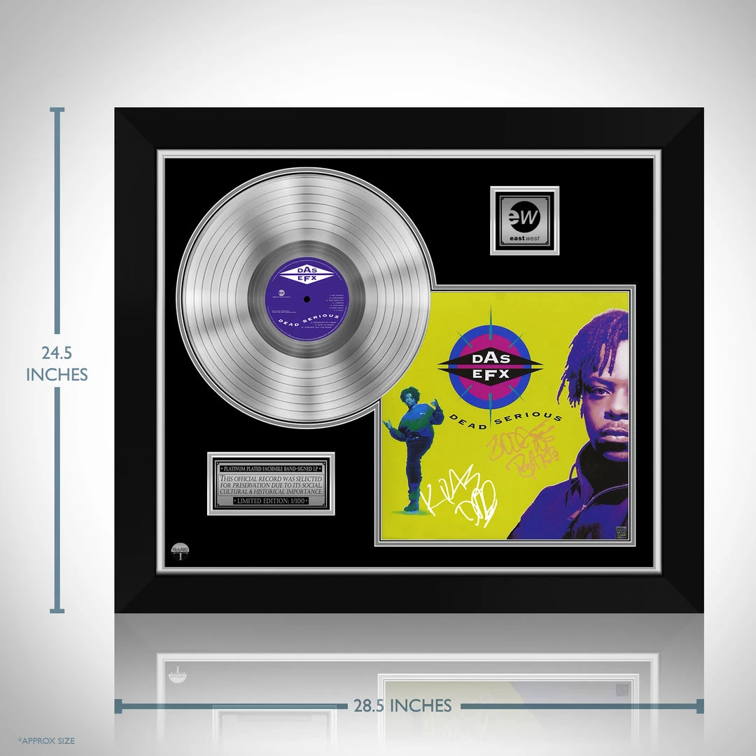 RARE-T DAS EFX - Dead Serious Platinum LP Limited Signature Edition Studio Licensed Custom Frame Limited Edition Frames 3 RARE-T DAS EFX - Dead Serious Platinum LP Limited Signature Edition Studio Licensed Custom Frame Limited Edition Frames