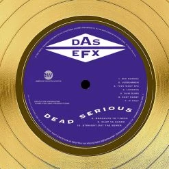 RARE-T Limited Edition Frames DAS EFX - Dead Serious Gold LP Limited Signature Edition Studio Licensed Custom Frame