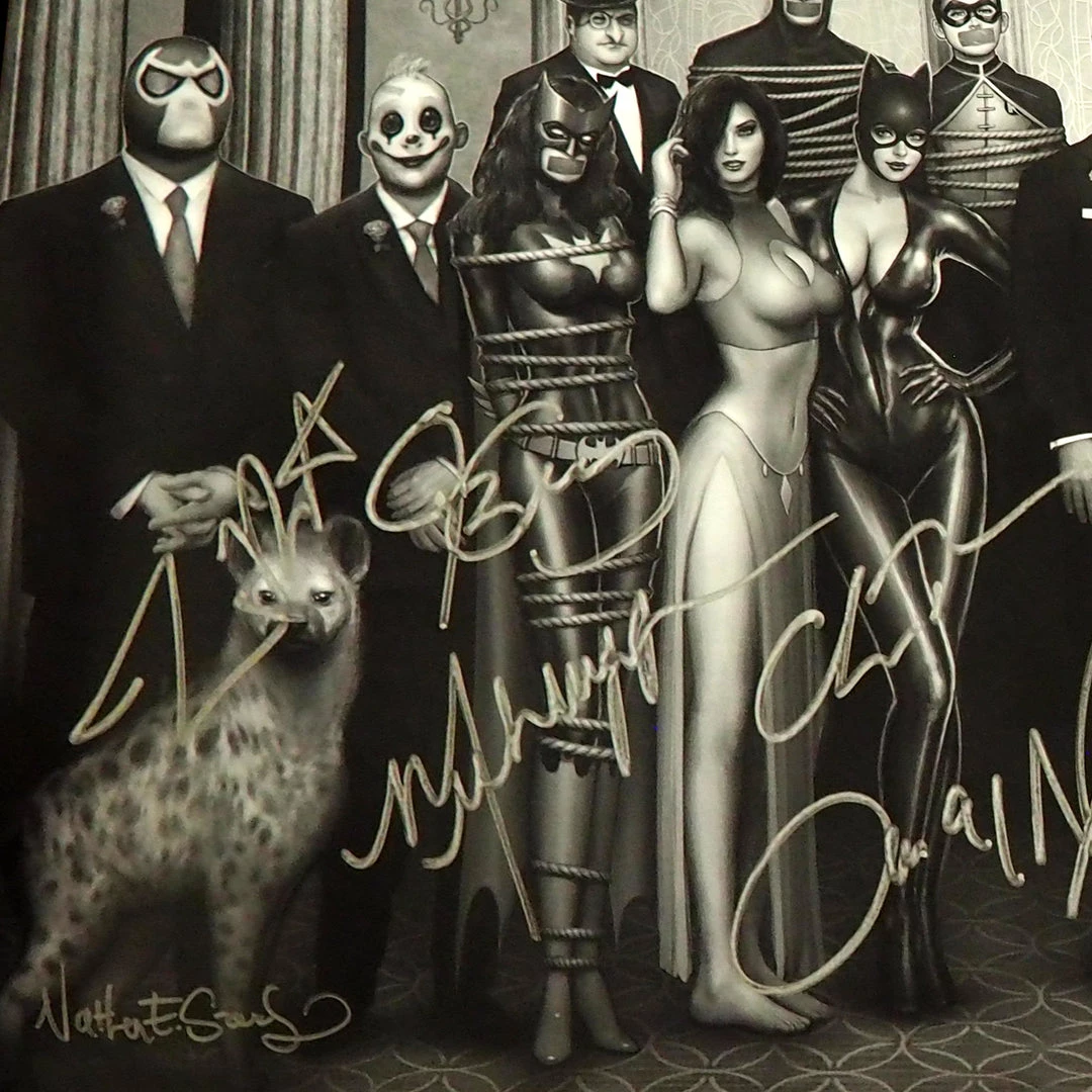 APW Dc Wedding Cast Hand-Signed Promotion Art Mini-Poster Displayed In A Rare-T Exclusive Custom Frame. Signed Memorabilia 5 APW Dc Wedding Cast Hand-Signed Promotion Art Mini-Poster Displayed In A Rare-T Exclusive Custom Frame. Signed Memorabilia