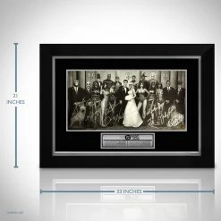 APW Dc Wedding Cast Hand-Signed Promotion Art Mini-Poster Displayed In A Rare-T Exclusive Custom Frame. Signed Memorabilia