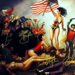 RARE-T Limited Edition Frames DC Battle Photo Limited Signature Edition Studio Licensed Custom Frame