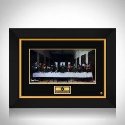 VAULT COLLECTIBLES Dc Comics- 'The Last Supper' Hand-Signed Artwork Print By Nathan Szerdy Custom Frame Signed Memorabilia