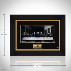 VAULT COLLECTIBLES Dc Comics- 'The Last Supper' Hand-Signed Artwork Print By Nathan Szerdy Custom Frame Signed Memorabilia