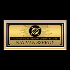 VAULT COLLECTIBLES Dc Comics 'Abbey Road' Hand-Signed Artwork Print By Artist Nathan Szerdy Custom Frame Signed Memorabilia
