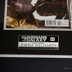 Guardians Of The Galaxy - What If? Infinity #1 Signed By Joshua Williamson Rare-T Exclusive Custom Frame Signed Comic Memorabilia