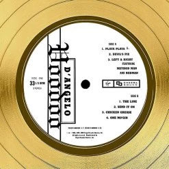 RARE-T D'Angelo Voodoo Gold LP Limited Signature Edition Studio Licensed Custom Frame Limited Edition Frames 16 RARE-T D'Angelo Voodoo Gold LP Limited Signature Edition Studio Licensed Custom Frame Limited Edition Frames